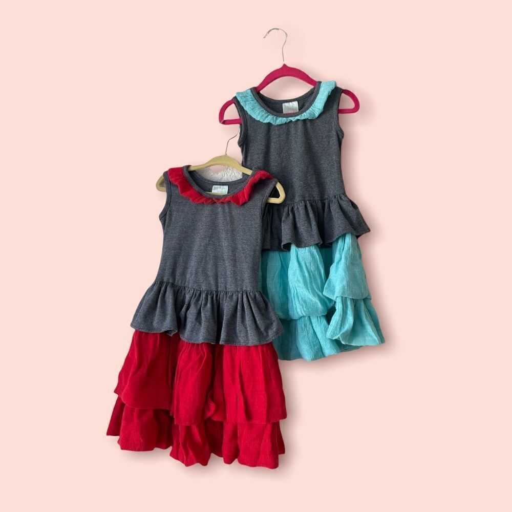 LELE Vintage Sleeveless Tiered Dresses Size 5